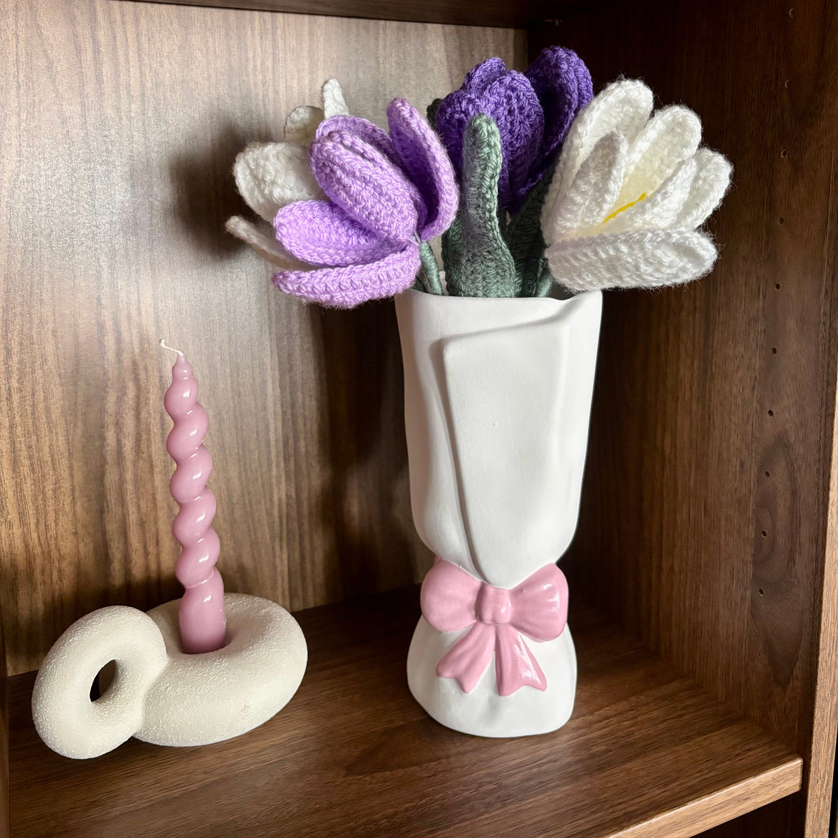 vase céramique aesthetic minimaliste cocooning rose féminin fait main décoration